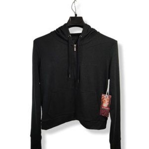 Kyodan Apres Ski Ribbed Fleece Zip-Up Hoodie, Size Large, New With Tags